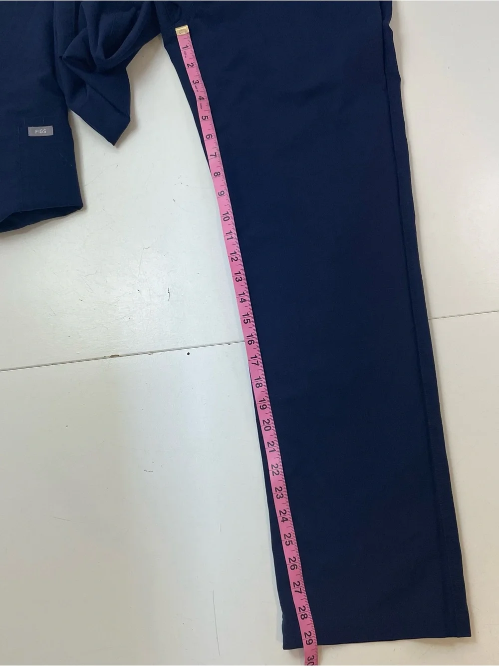 Figs Men Scrubs matching Navy Top M and Pants size S Workwear Medical